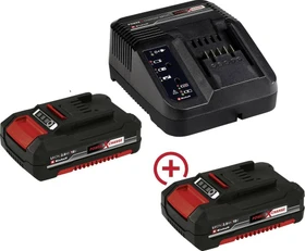 Einhell Power X-Change Starterset 18V, 2.0Ah, Li-Ionen, 2 Akkus [4.0Ah] [72Wh]