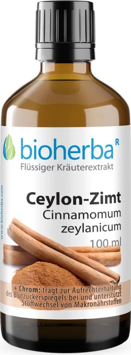 Bioherba Ceylon-Zimt Cinnamomum zeylanicum Tropfen Tinktur, 100ml