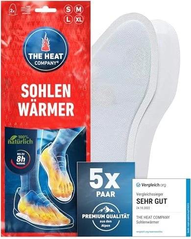 The Heat Company Sohlenwärmer Einlegesohlen, 5 Paare