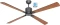 CasaFan Eco Neo III 152 BG-SW/TK WiFi Deckenventilator teak/schwarz/basaltgrau Vorschaubild