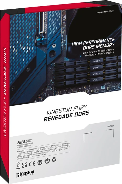 Kingston FURY Renegade schwarz/silber UDIMM 32GB Kit, DDR5-6000, CL32-38-38, 1RX8