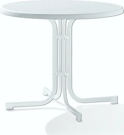 Sieger Boulevard mecalit-Pro Klapptisch 86cm weiß/marmordekor weiß