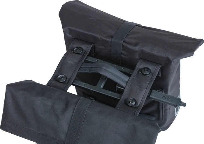 Basil City Doppeltasche MIK Gepäcktasche schwarz