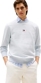 Tommy Hilfiger Rundhals mit Logo Stickerei Sweatshirt medium grey heather (Herren)