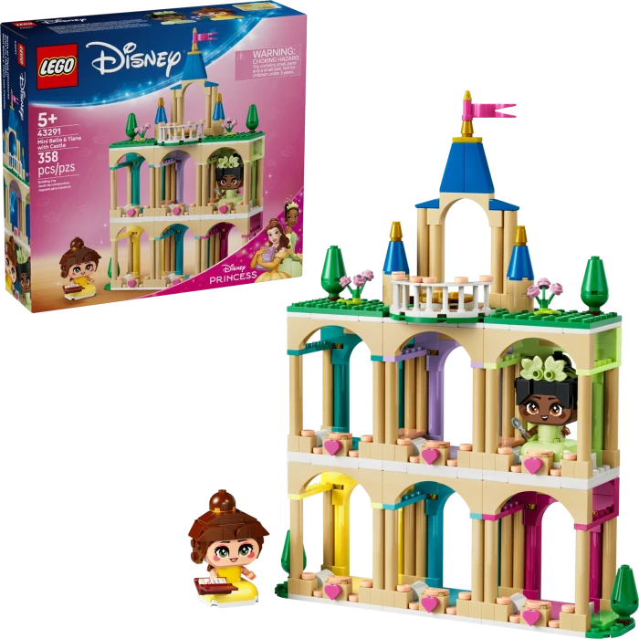 LEGO Disney - Die Mini-Prinzessinnen Belle und Tiana mit ihrem Schloss