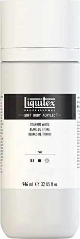 Liquitex Professional Soft Body Acrylic titanium white, 946ml