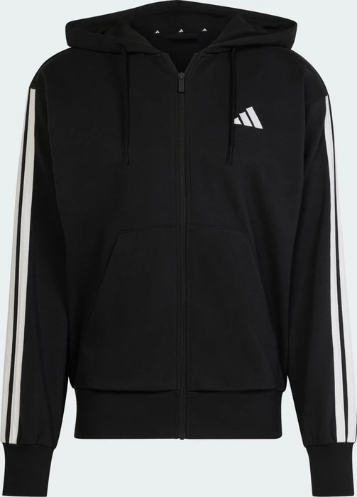 adidas Essentials 3-Streifen French Terry Hoodie schwarz/weiß (Herren)