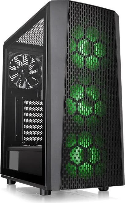 Thermaltake Versa J24 TG RGB, schwarz, Glasfenster