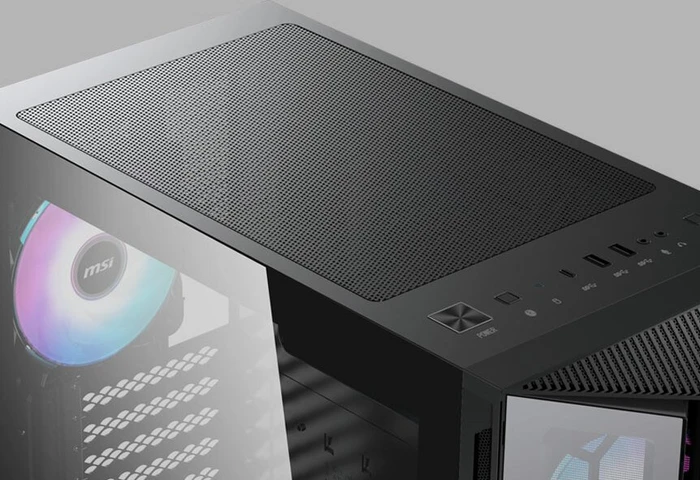 MSI MPG Gungnir 110R, schwarz, Glasfenster