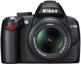 Nikon D3000 mit Objektiv AF-S DX 18-55mm 3.5-5.6 G VR