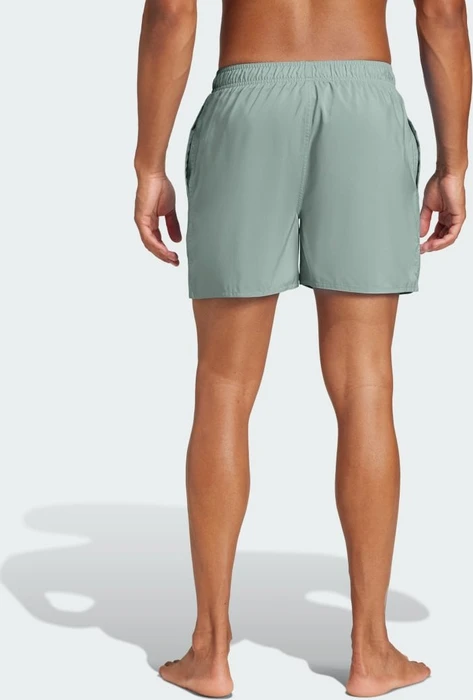 adidas Solid CLX Short-Length Badeshorts silver green/black (Herren)
