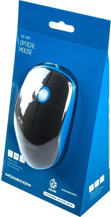 Modecom MC-M111 schwarz/blau, USB