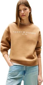 Tommy Hilfiger Rundhals mit Logo Sweatshirt hickory (Damen)
