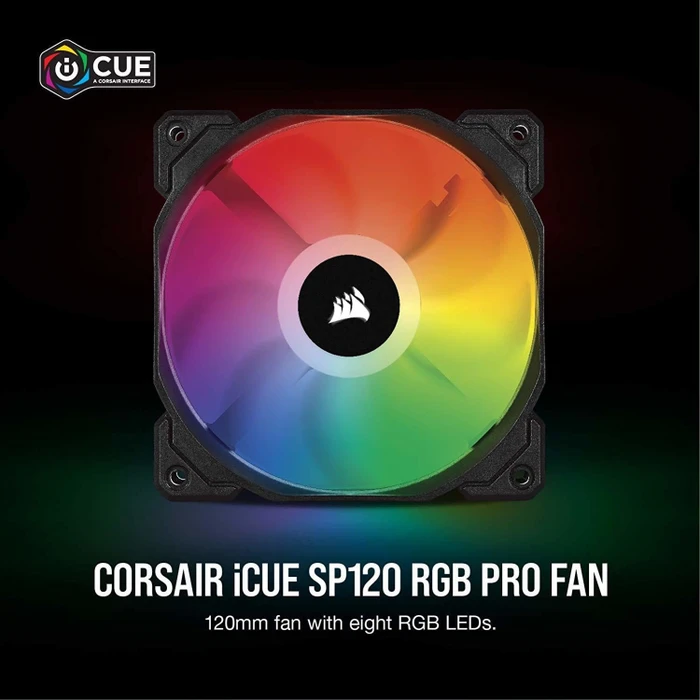 Corsair SP Series iCUE SP120 RGB PRO Performance Fan, 120mm