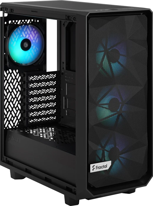 Fractal Design Meshify 2 Compact RGB Black TG Light Tint, Glasfenster
