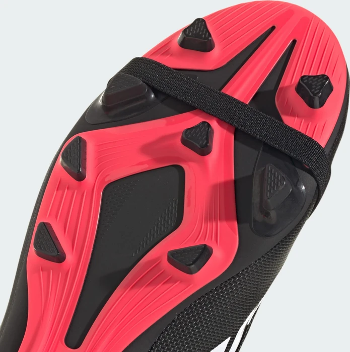 adidas Predator Club Fold-Over Tongue FG/MG core black/cloud white/lucid red (Herren)