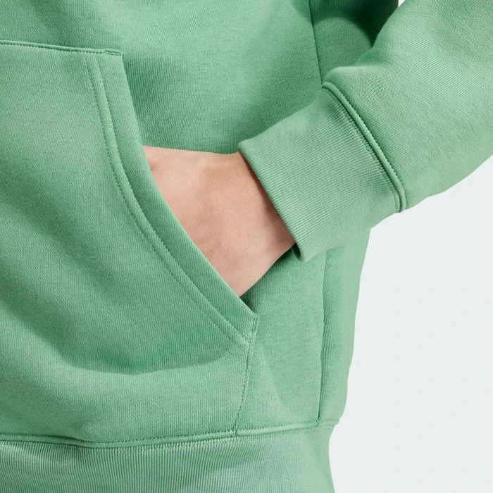adidas Trefoil Essentials Hoodie preloved green/white (Herren)