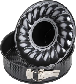 Zenker Black Metallic Springform mit mit Flach- und Rohrboden 24cm