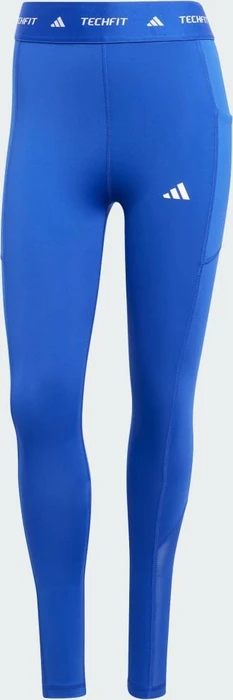 adidas Techfit Stash Pocket Full-Length Hose lang semi lucid blue (Damen)