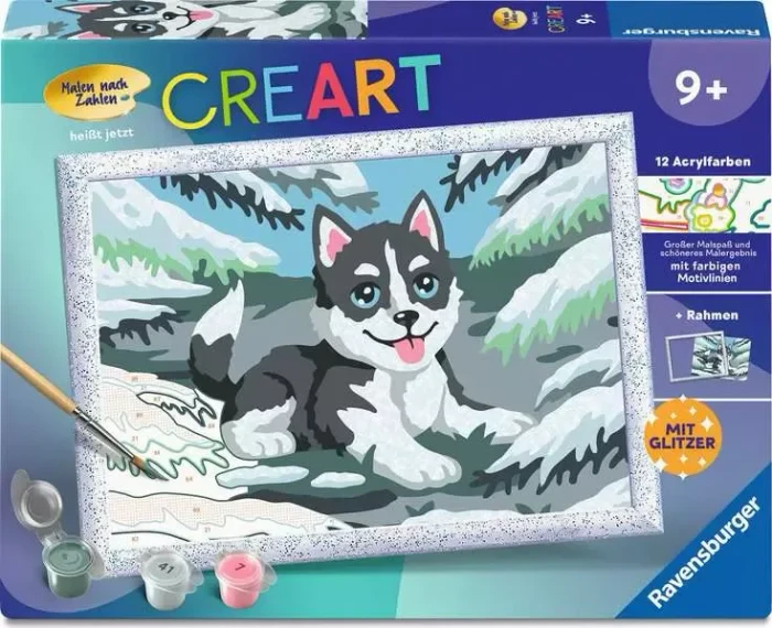 Ravensburger Malen nach Zahlen CreArt Frecher Husky