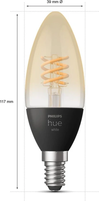 Philips Hue White 300 E14 4.5W/821, 2 Stück
