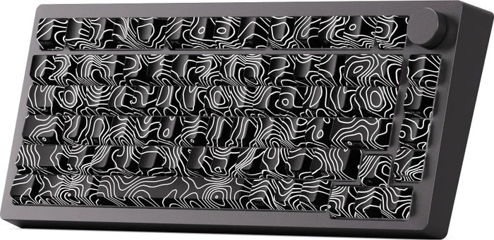 Akko Monsgeek M1 V5 Contour Lines, schwarz, LEDs RGB, hot-swap, V3 Piano Pro, USB/Bluetooth, US