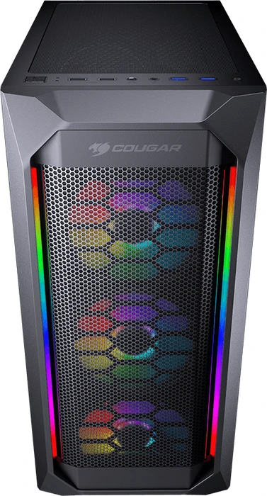 Cougar MX410 Mesh-G RGB, Glasfenster
