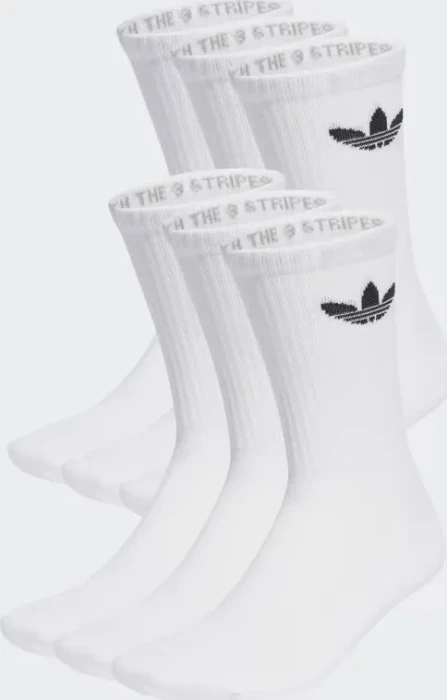 adidas Trefoil Cushion Crew Socken weiß, 6 Paare