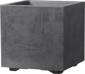 Deroma Millennium R Cube Blumentopf 25x25cm Anthracite