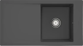 Villeroy & Boch Timeline 50 flat flächenbündig Becken reversibel graphite