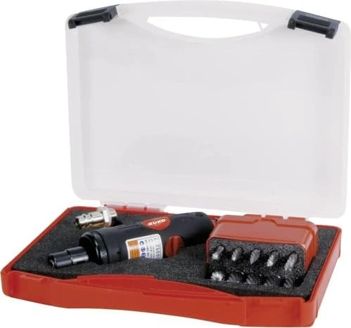 Ruko 1/4" Druckluft-Geradschleifer inkl. Koffer + Zubehör