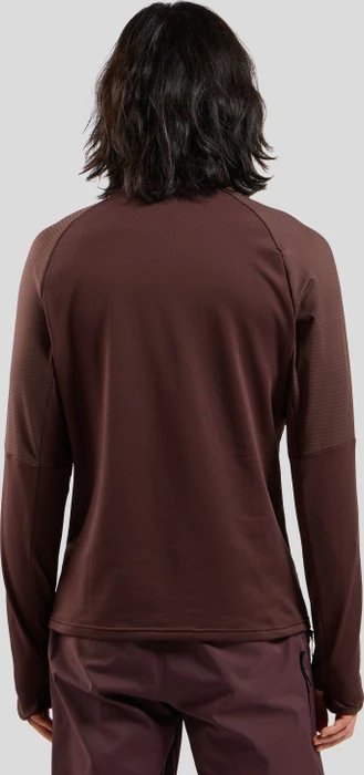 Odlo Descent Ceramiwarm Midlayer 1/2 Zip Funktionsshirt langarm fudge (Herren)