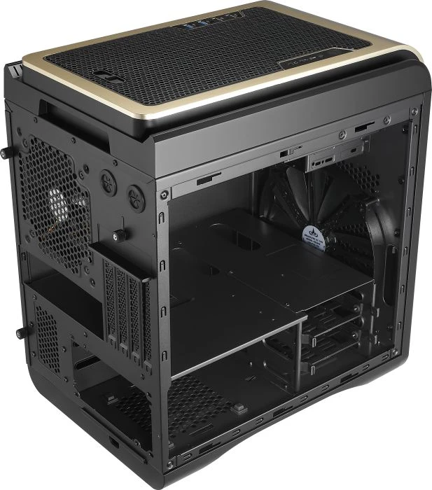 AeroCool DS Cube Gold Window Edition, Acrylfenster