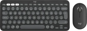 Logitech Pebble 2 Combo schwarz/grau, Logi Bolt, USB/Bluetooth, US
