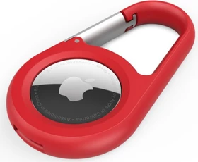 Belkin Secure Holder mit Karabinerhaken für Apple AirTag rot
