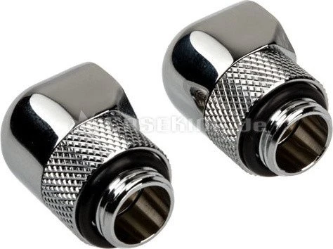 Corsair Hydro X Series XF Hardline, Winkeladapter 90° G1/4", chrome, 2er-Pack