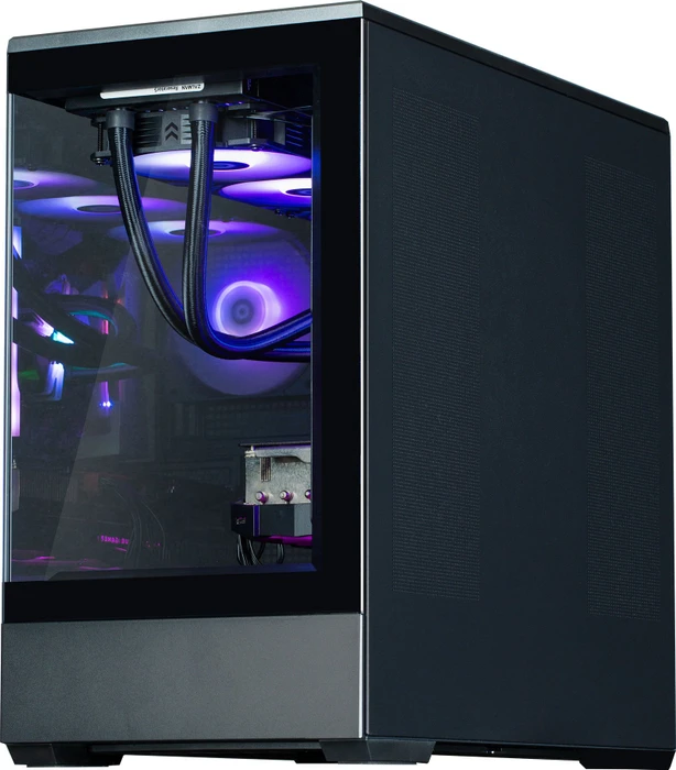 Zalman P30 Black, schwarz, Glasfenster