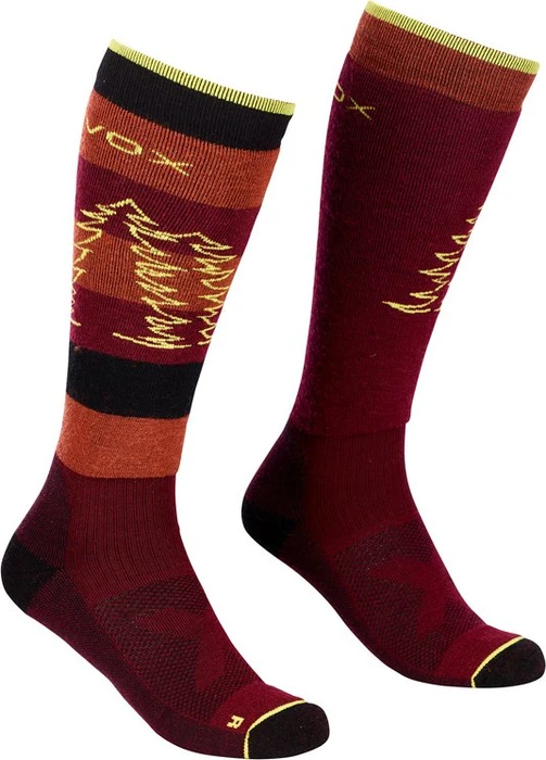 Ortovox Freeride Long Socken dark wine (Damen)
