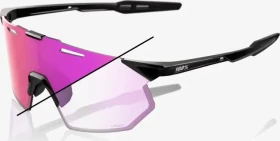 100% Hypercraft SQ gloss black/purple mirror photochromic