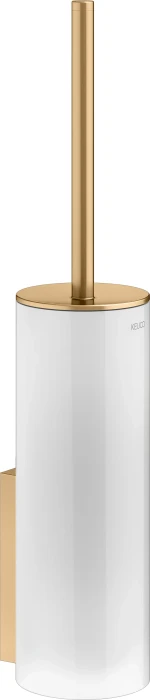Keuco Edition 400 Toilettenbürstengarnitur mit Deckel messing gebürstet