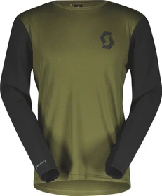 Scott Trail Vertic Trikot langarm fire green/black (Herren)