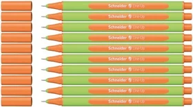 Schneider Line-Up Tintenroller (Mine) tango orange/grün, 10er-Pack