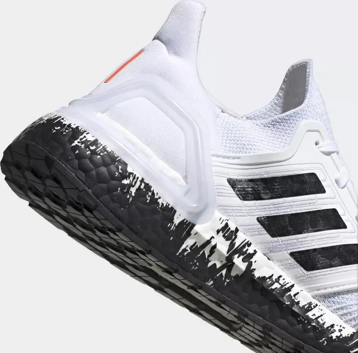 adidas Ultraboost 20 cloud white/core black/signal coral (Damen)