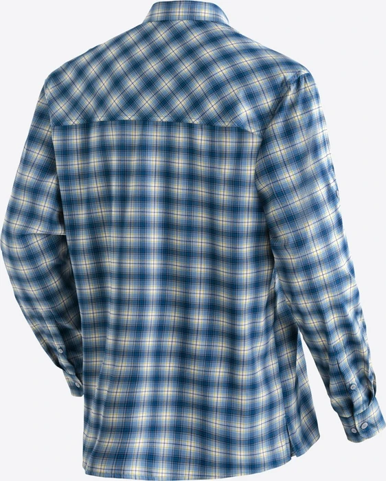 Maier Sports Kasen Hemd langarm blue check (Herren)