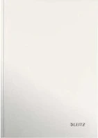 Leitz WOW Notizbuch, A4, kariert, Hardcover, weiß, 80 Blatt (46261001)