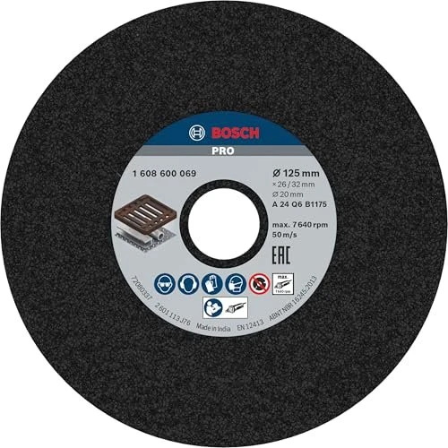 Bosch Professional PRO Metal Schleifscheibe, 125x26x20mm, 1 Stück