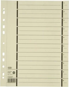 Elba Trennblatt mit Perforation, Lochverstärkung 200g/m², weiß, 100er-Pack