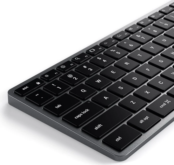 Satechi Slim W3 Wired Backlit Keyboard, -C, schwarz/grau, USB, ND