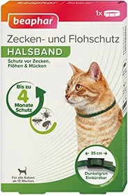 beaphar Zecken- & Flohschutz Halsband für Katzen, 1 Stück
