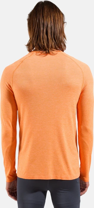Odlo Essentials Seamless Laufshirt langarm oriole melange (Herren)